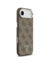 Etui Guess 4G Triangle Logo MagSafe do Apple iPhone Air brązowy srebrny