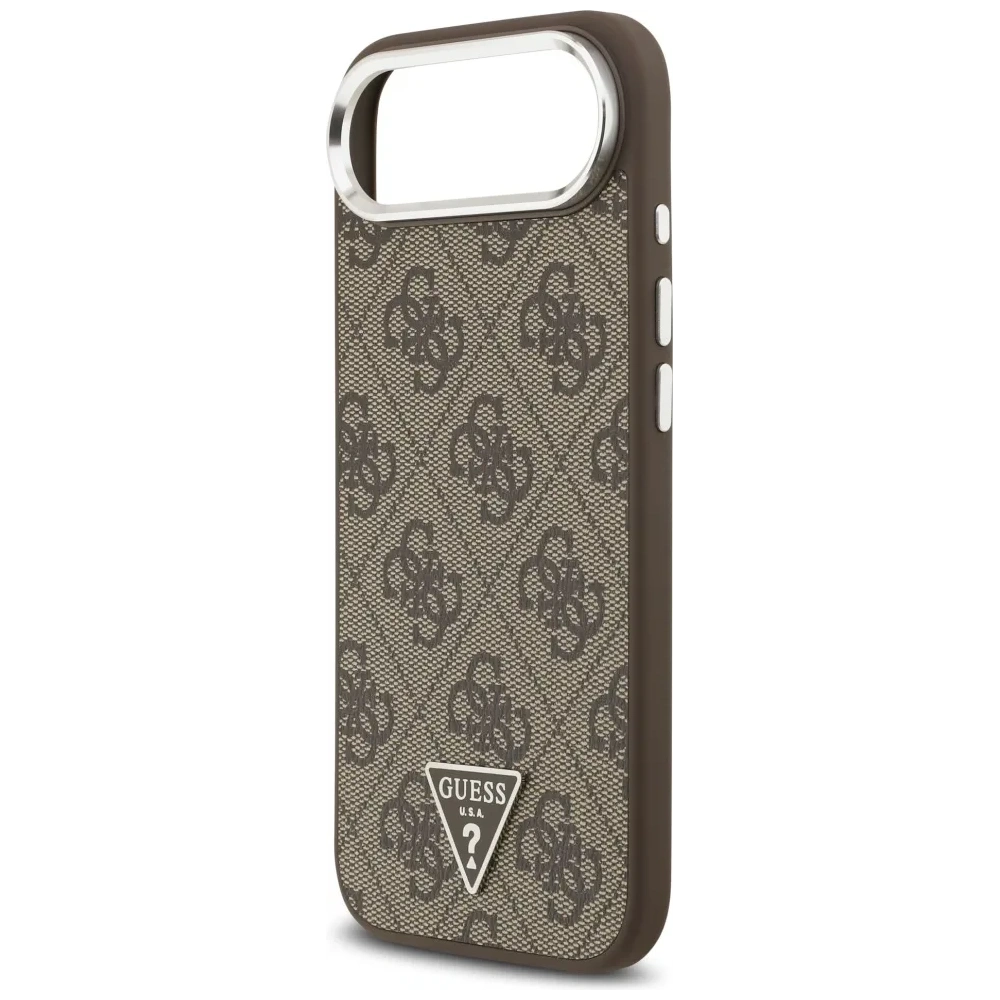 Etui Guess 4G Triangle Logo MagSafe do Apple iPhone Air brązowy srebrny