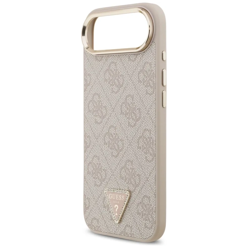 Etui Guess 4G Triangle Logo MagSafe do Apple iPhone Air różowy złoty
