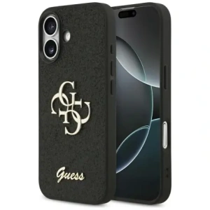 Etui Guess Fixed Glitter Big 4G do Apple iPhone 17 czarny