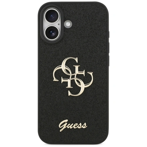Etui Guess Fixed Glitter Big 4G do Apple iPhone 17 czarny