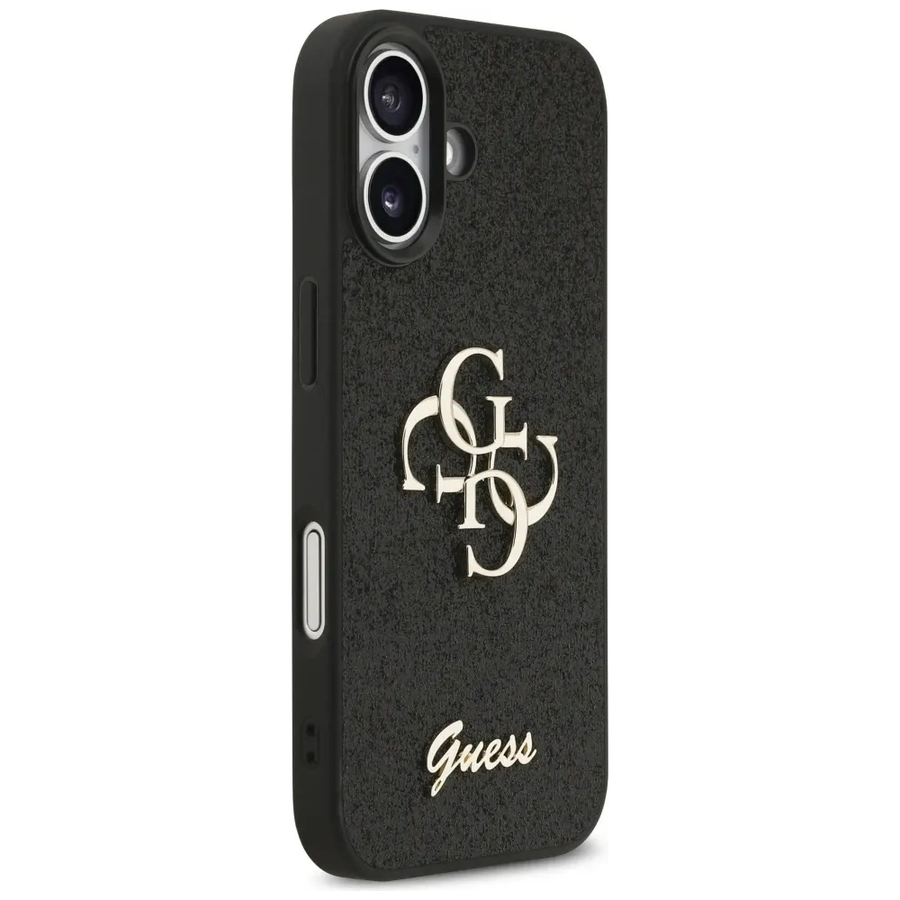 Etui Guess Fixed Glitter Big 4G do Apple iPhone 17 czarny