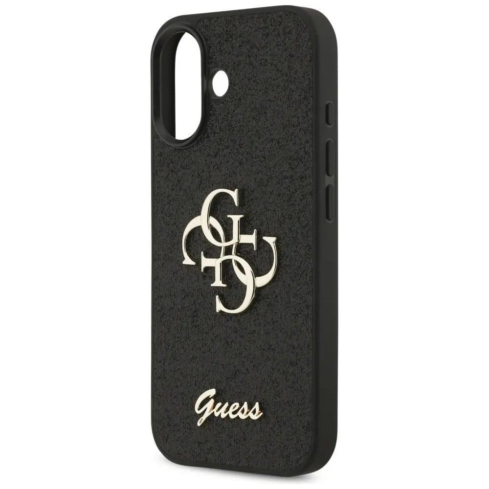 Etui Guess Fixed Glitter Big 4G do Apple iPhone 17 czarny