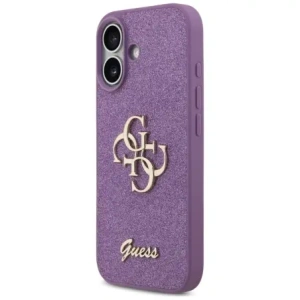 Etui Guess Fixed Glitter Big 4G do Apple iPhone 17 liliowy