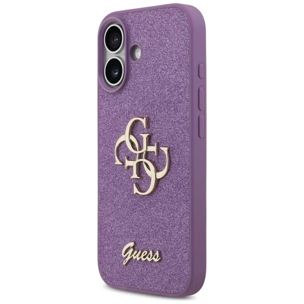 Etui Guess Fixed Glitter Big 4G do Apple iPhone 17 liliowy