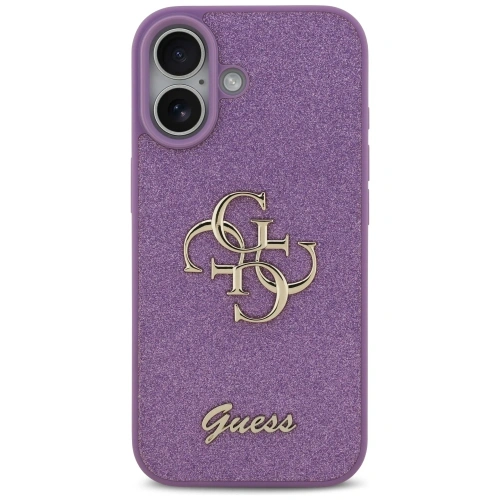 Etui Guess Fixed Glitter Big 4G do Apple iPhone 17 liliowy