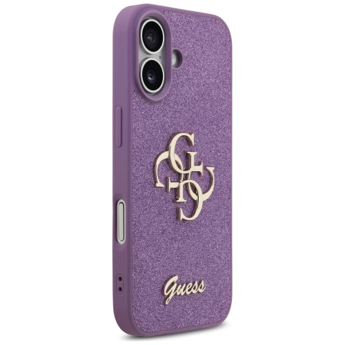 Etui Guess Fixed Glitter Big 4G do Apple iPhone 17 liliowy