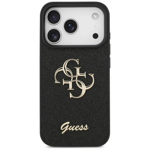 Etui Guess Fixed Glitter Big 4G do Apple iPhone 17 Pro czarny