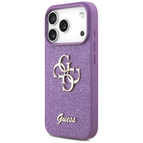Etui Guess Fixed Glitter Big 4G do Apple iPhone 17 Pro liliowy