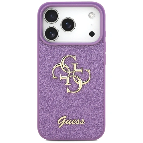 Etui Guess Fixed Glitter Big 4G do Apple iPhone 17 Pro liliowy