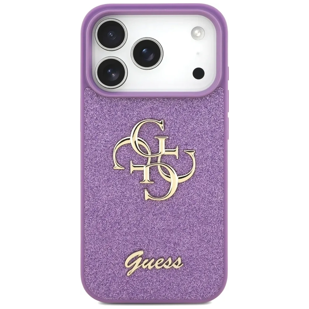 Etui Guess Fixed Glitter Big 4G do Apple iPhone 17 Pro liliowy