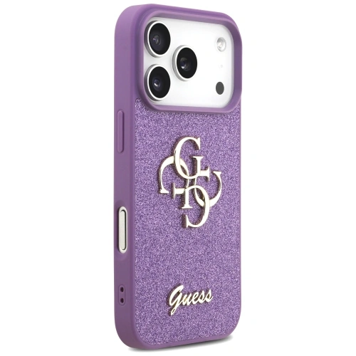 Etui Guess Fixed Glitter Big 4G do Apple iPhone 17 Pro liliowy