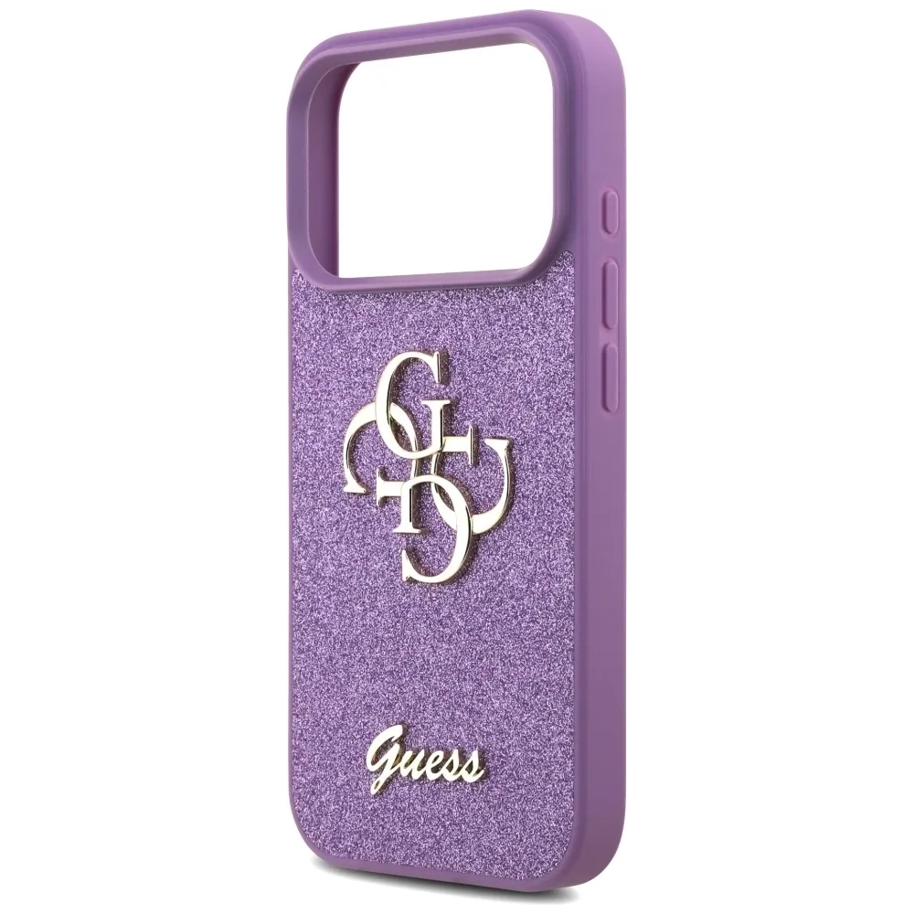 Etui Guess Fixed Glitter Big 4G do Apple iPhone 17 Pro liliowy