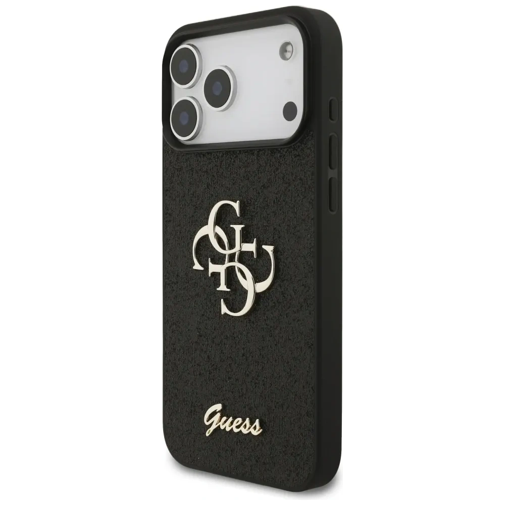 Etui Guess Fixed Glitter Big 4G do Apple iPhone 17 Pro Max czarny