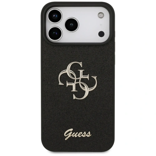 Etui Guess Fixed Glitter Big 4G do Apple iPhone 17 Pro Max czarny