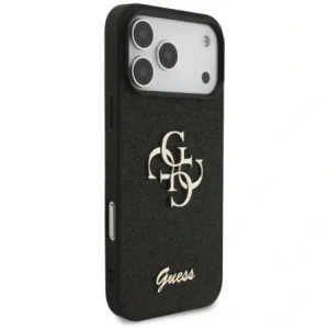 Etui Guess Fixed Glitter Big 4G do Apple iPhone 17 Pro Max czarny