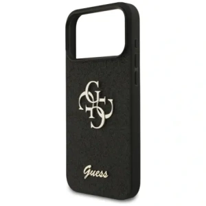 Etui Guess Fixed Glitter Big 4G do Apple iPhone 17 Pro Max czarny