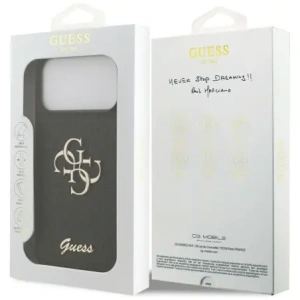 Etui Guess Fixed Glitter Big 4G do Apple iPhone 17 Pro Max czarny