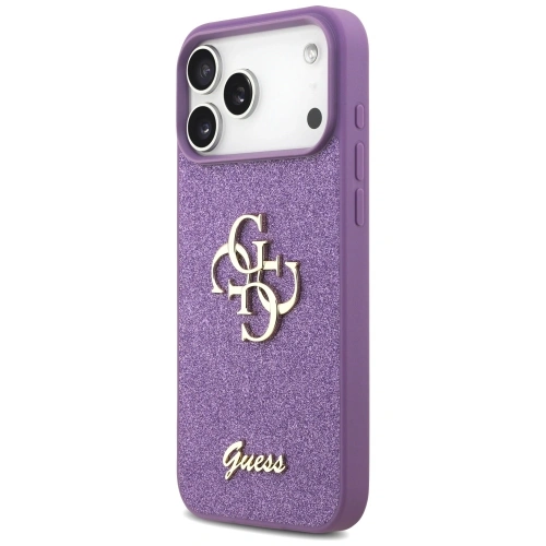 Etui Guess Fixed Glitter Big 4G do Apple iPhone 17 Pro Max liliowy