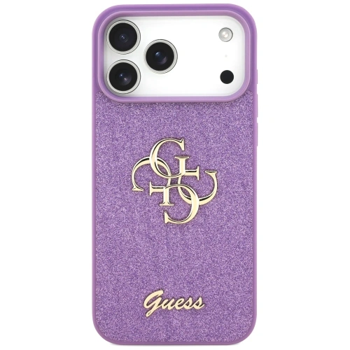 Etui Guess Fixed Glitter Big 4G do Apple iPhone 17 Pro Max liliowy