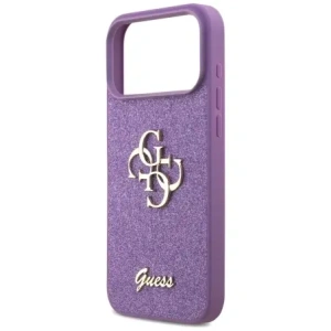 Etui Guess Fixed Glitter Big 4G do Apple iPhone 17 Pro Max liliowy