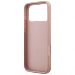 Etui Guess Fixed Glitter Big 4G do Apple iPhone 17 Pro Max różowy