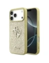 Etui Guess Fixed Glitter Big 4G do Apple iPhone 17 Pro Max złoty