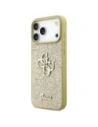Etui Guess Fixed Glitter Big 4G do Apple iPhone 17 Pro Max złoty