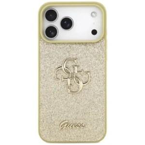 Etui Guess Fixed Glitter Big 4G do Apple iPhone 17 Pro Max złoty
