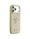Etui Guess Fixed Glitter Big 4G do Apple iPhone 17 Pro Max złoty