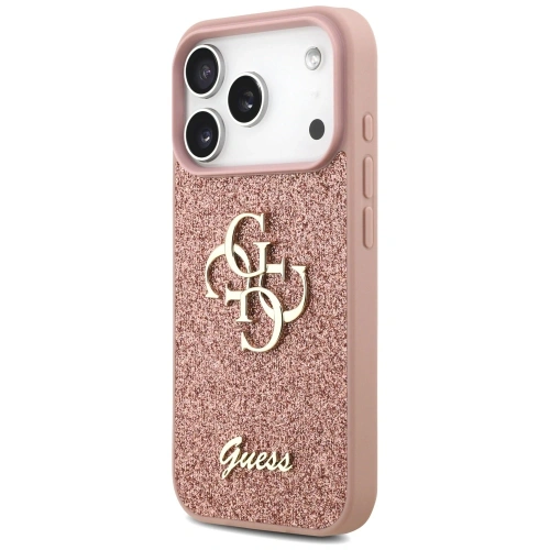 Etui Guess Fixed Glitter Big 4G do Apple iPhone 17 Pro różowy