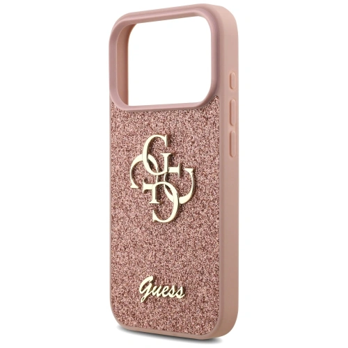 Etui Guess Fixed Glitter Big 4G do Apple iPhone 17 Pro różowy