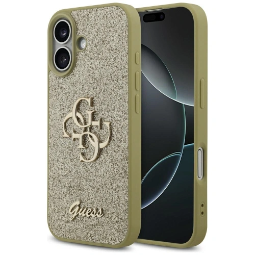 Etui Guess Fixed Glitter Big 4G do Apple iPhone 17 złoty