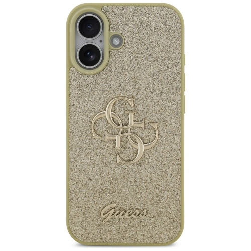Etui Guess Fixed Glitter Big 4G do Apple iPhone 17 złoty