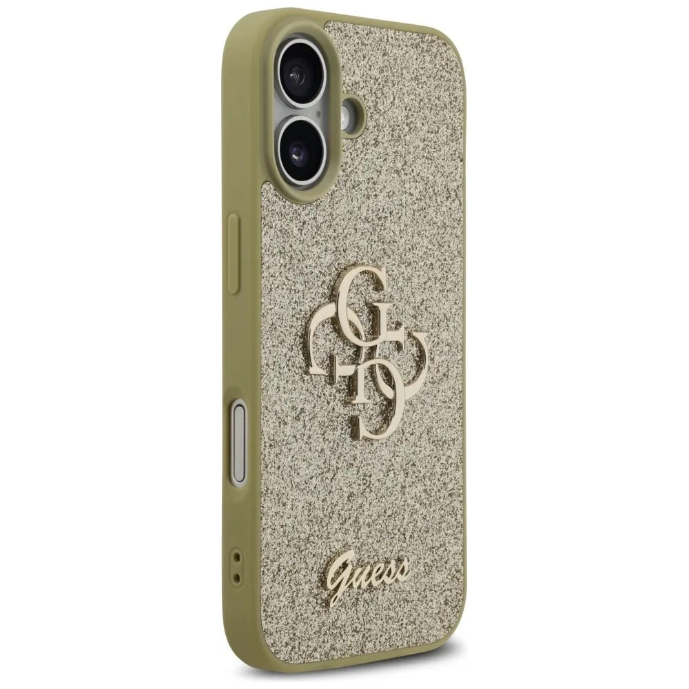 Etui Guess Fixed Glitter Big 4G do Apple iPhone 17 złoty