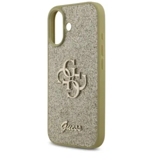Etui Guess Fixed Glitter Big 4G do Apple iPhone 17 złoty