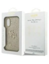 Etui Guess Fixed Glitter Big 4G do Apple iPhone 17 złoty