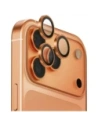 Szkło na obiektyw aparatu UNIQ Optix Aluminium Camera Lens Protector do Apple iPhone 17 Pro / iPhone 17 Pro Max z aplikatorem bursztynowy