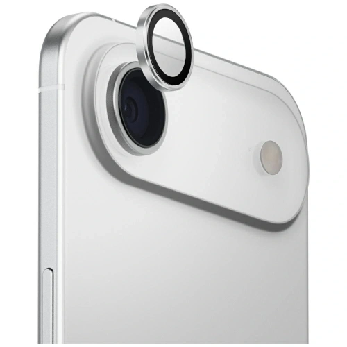 Szkło na obiektyw aparatu UNIQ Optix Aluminium Camera Lens Protector do Apple iPhone Air z aplikatorem srebrny