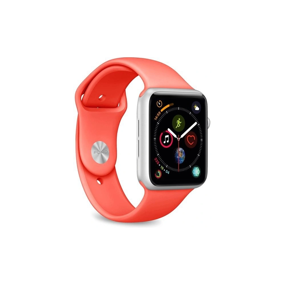Hurtownia GSM - Elastický pásek PURO ICON Band Apple Watch 4/5/6/7/SE/8/9/10 40/41/42mm (S/M & M/L) (Living Coral) - PUR082LIVCOR - {ean13} - Hurt