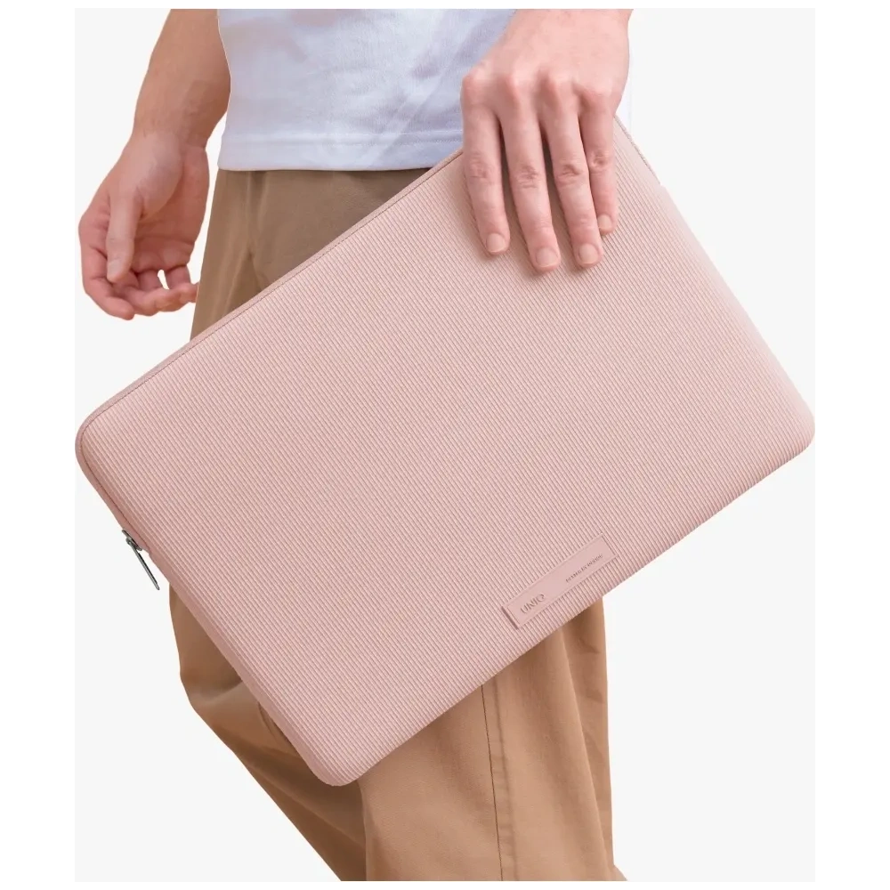 Torba na laptopa UNIQ Cyprus Ridge Edition Laptop Sleeve 14" water-resistant neoprene różowy