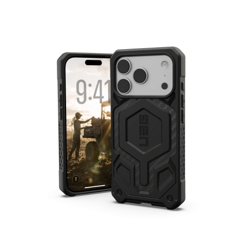 Etui UAG Urban Armor Gear Monarch Pro do Apple iPhone 17 Pro MagSafe (carbon fiber)