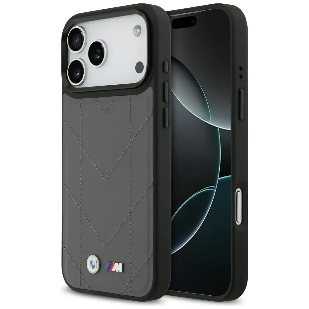 Etui BMW M Quilted Logo MagSafe do Apple iPhone 17 Pro Max antracyt