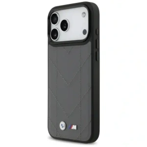 Etui BMW M Quilted Logo MagSafe do Apple iPhone 17 Pro Max antracyt