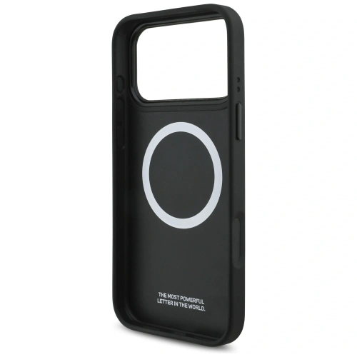 Etui BMW M Quilted Logo MagSafe do Apple iPhone 17 Pro Max niebieski