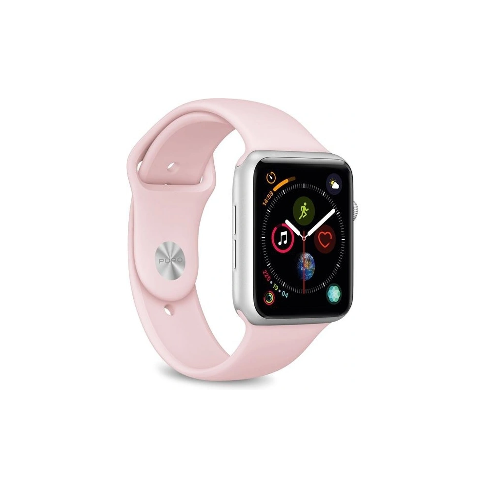 Hurtownia GSM - Elastický pásek PURO ICON Band Apple Watch 4/5/6/7/SE/8/9/10 40/41/42mm (S/M & M/L) (pískově růžová) - PUR083PNK - {ean13} - Hurt