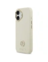 Etui Guess Grained Strass Logo MagSafe do Apple iPhone 17 beżowy