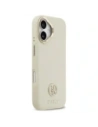 Etui Guess Grained Strass Logo MagSafe do Apple iPhone 17 beżowy