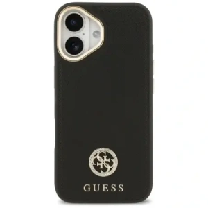 Etui Guess Grained Strass Logo MagSafe do Apple iPhone 17 czarny