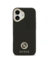 Etui Guess Grained Strass Logo MagSafe do Apple iPhone 17 czarny